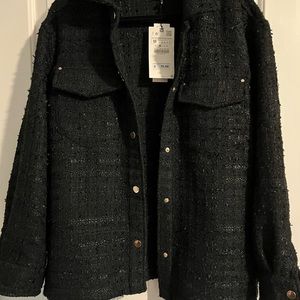 Zara textured shacket